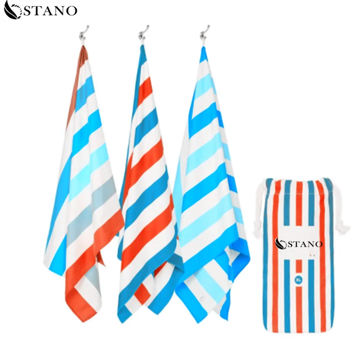 
Hot selling Sand Free Suede Microfiber Travel Beach Towel With carry bag 