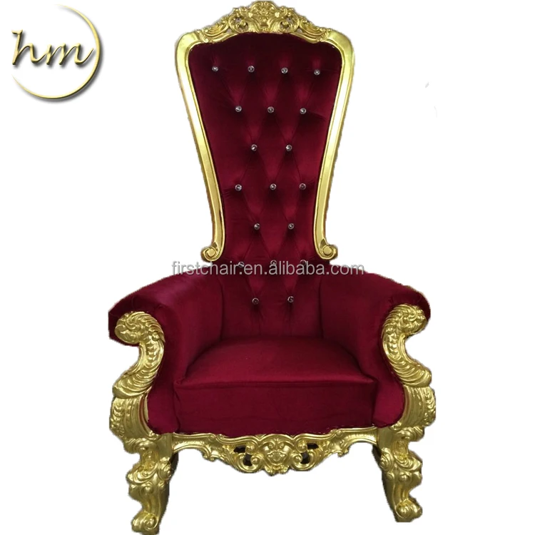 Modern Luxury French Royal High Back King Throne Chairs