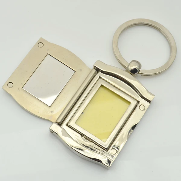 
High Quality Promotional gift Keyring Metal Keychain With Photo Frame 