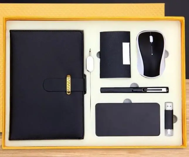 2019 office gift set factory price with good quality,embossed logo notebook gift set