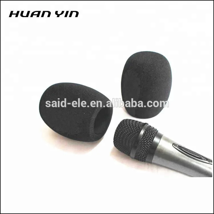 TV Microphone printed foam windscreen mic sponge cover flags