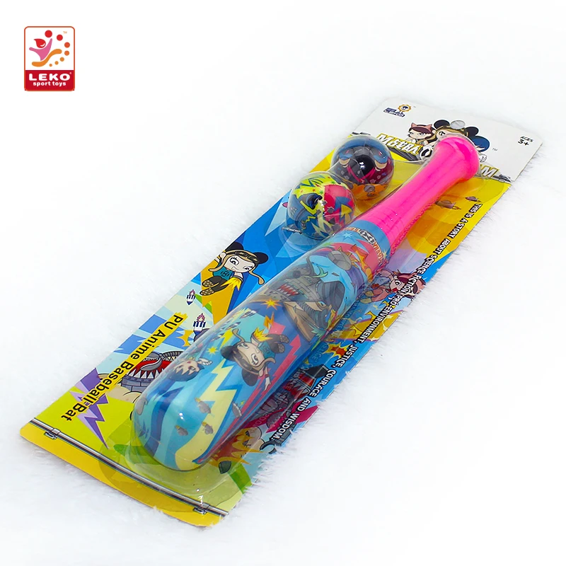 На открытом воздухе, принт по всей длине мини полиуретановая пена Бейсбол Летучая мышь с шариками