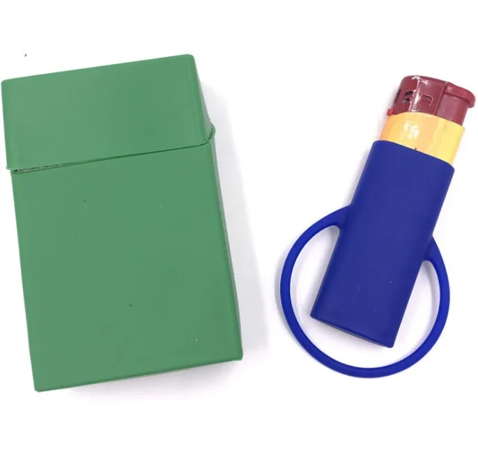 Hit sell Cigarette tool Printed logo silicone lighter holder lighter  cover