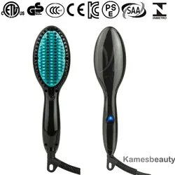 Mini Ionic Electric Hair Straightener Hair brush