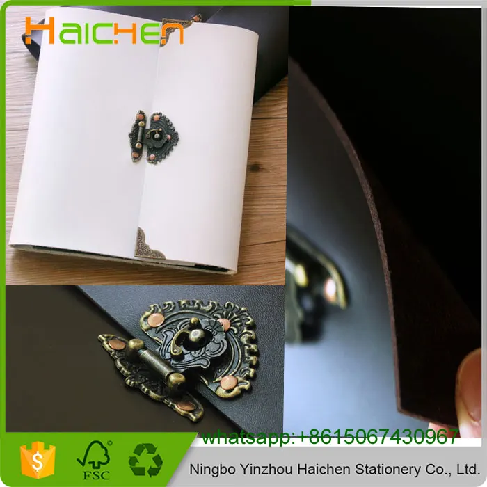 Vintage Albums Photographers Cover Top Stamp Sheet Scrapbook Photoalbum Leather Photo Album