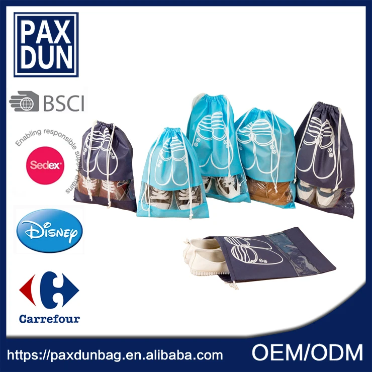 2019 Crazy Selling Promotional Non Women Drawstring Shoe Bag