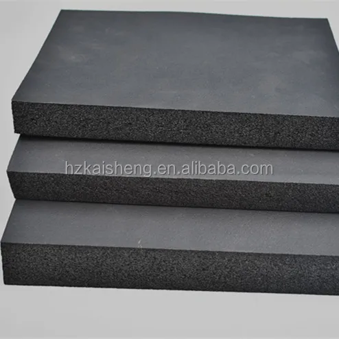 nbr/pvc closed cell black rubber foam insulation