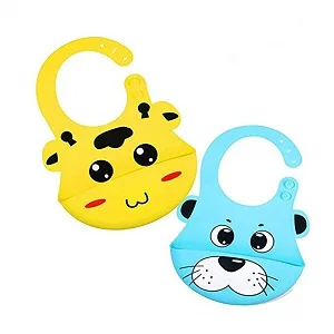 
Baby Feeding New Style Food Grade Cartoon Pattern Waterproof Silicone Baby Bib 