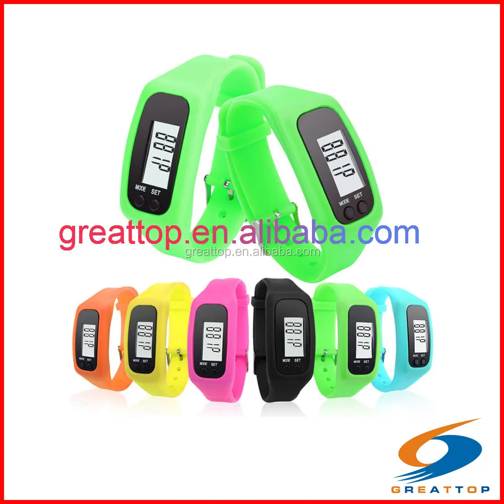 Factory customized high performance running sports wristband pedometer