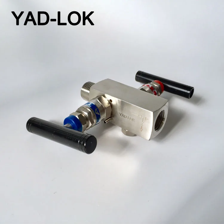 
YAD-LOK Low Cost General 1/4 inch Needle Valves Female thread two valve manifold for oil 