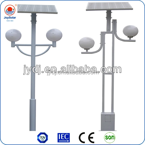 double arm solar yard light pole 3m made in china
