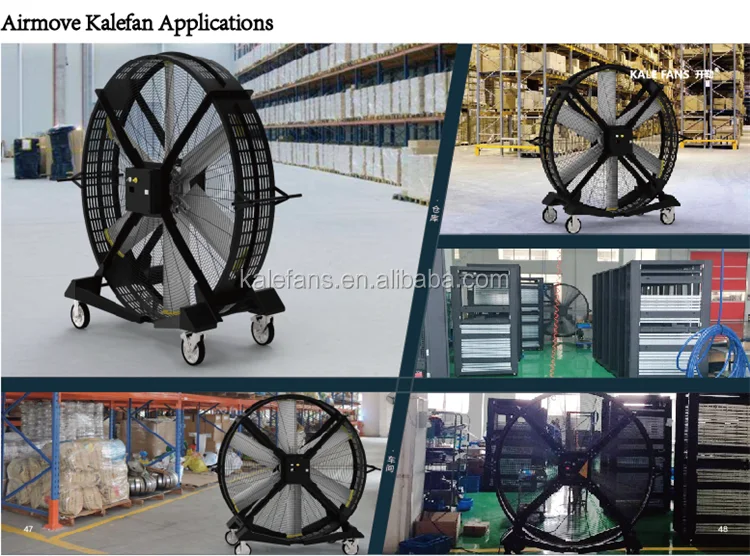 6.5ft Movable Indoor Outdoor IP55 big waterproof round fan