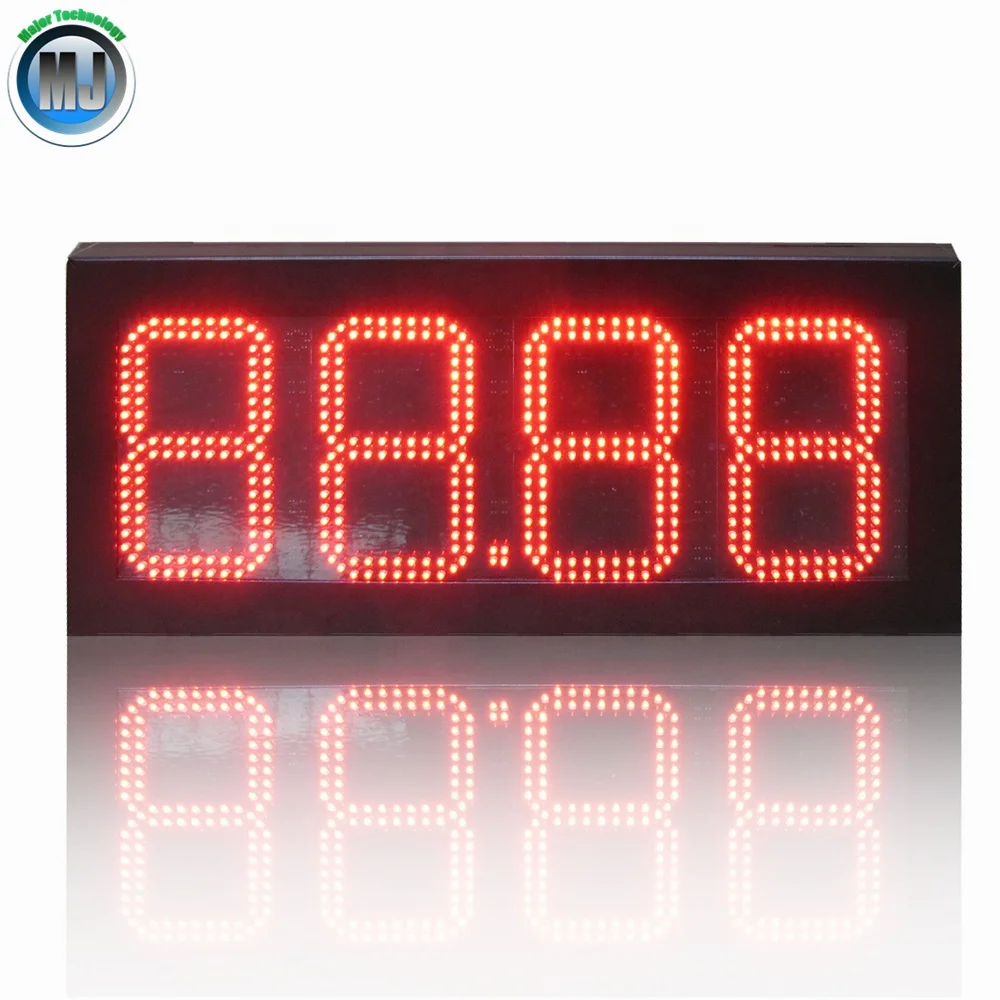 8 inch 4 digits led petrol price sign board with outdoor waterproof IP65