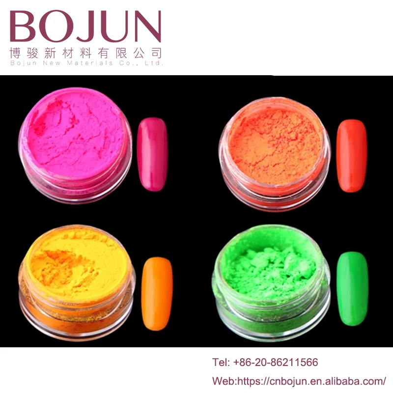 Best price Neon Color Fluorescent Phosphor Pigment Powder For Nail Polish acrylic powder