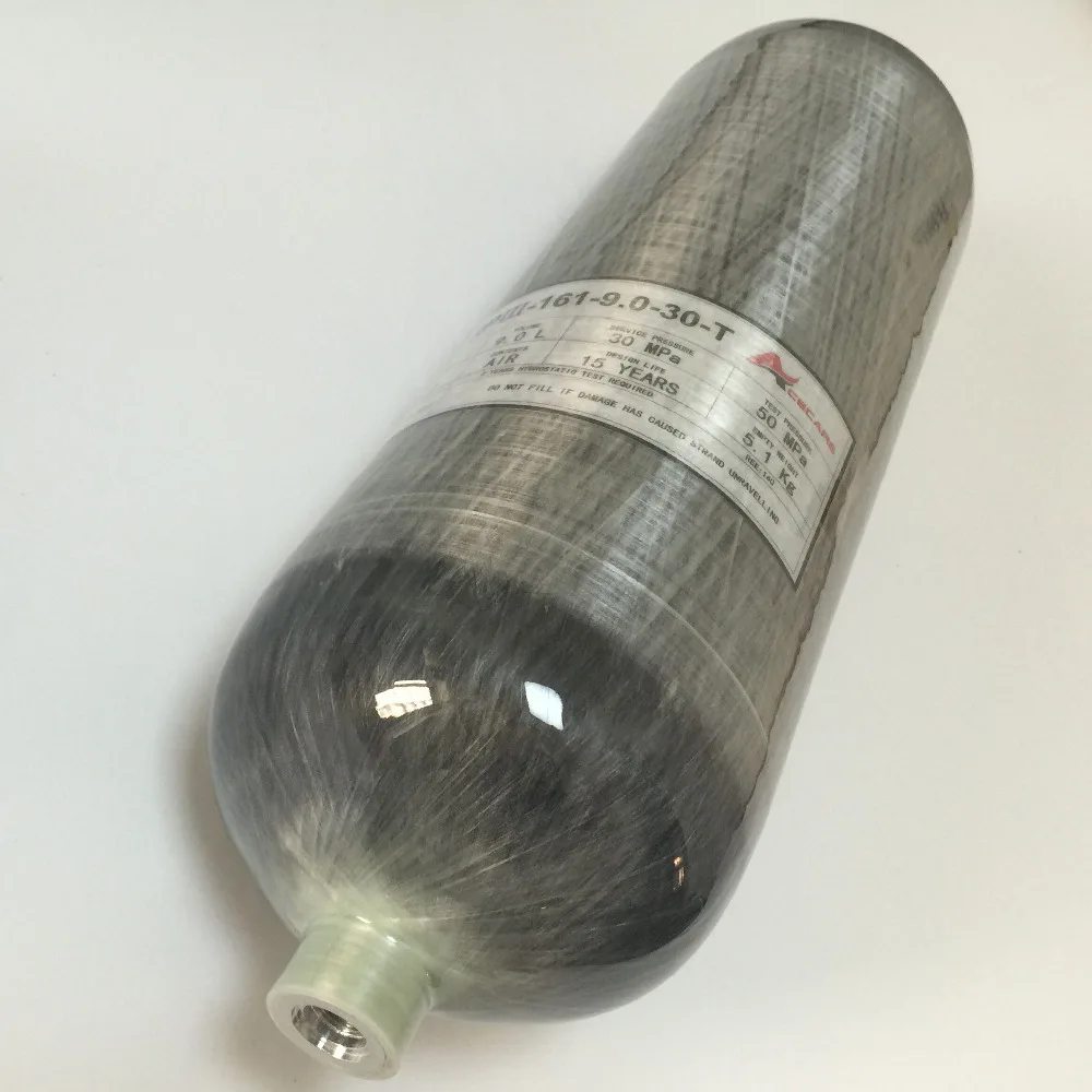 New 9L 30Mpa 4500psi carbon fiber cylinder/high pressure air tank valve and fill station for paintball/PCP rifle