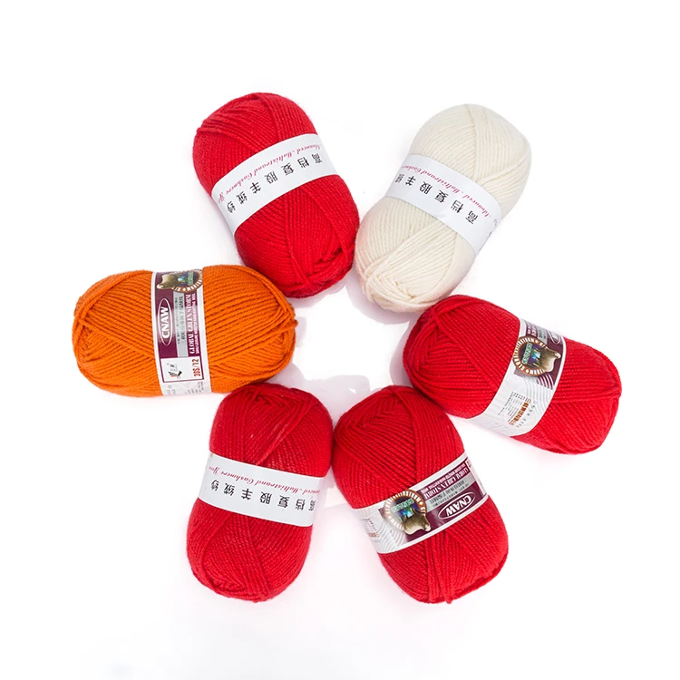 
High Quality Worsted Super Soft Dyed 100 Hand Knitting Cashmere Yarn 