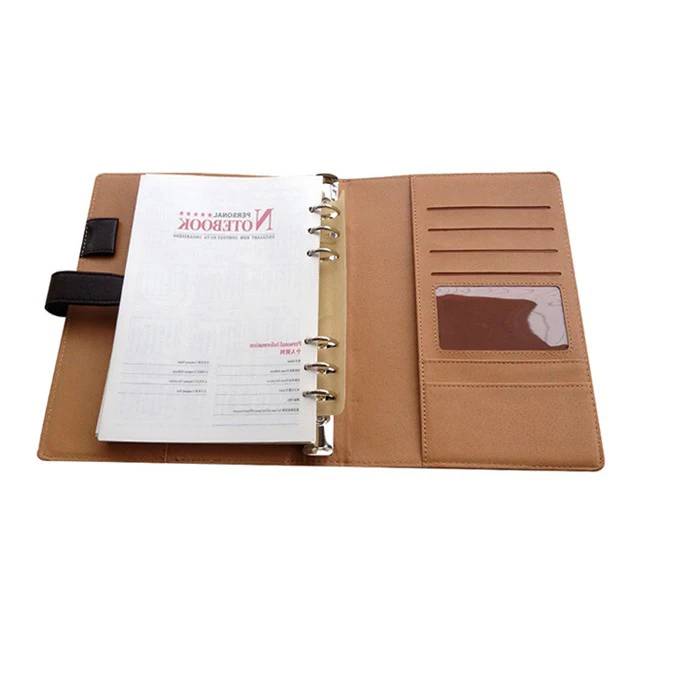 Personalized custom a4 a5 6 holes ring binder notebook printing service