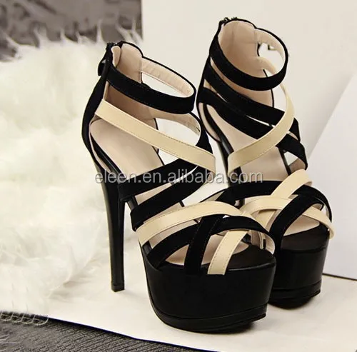European colors sexy ldaies high heel sandal