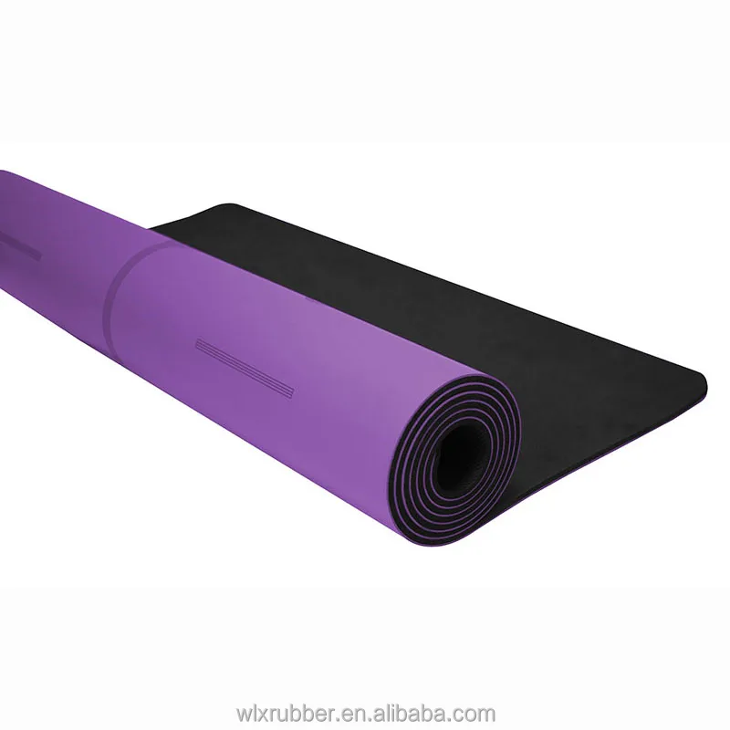 Custom Various Color Skidproof Salable Natural Rubber Yoga Mat Travel Yoga Mat Foldable Pink Red Blank Blue Bag Yoga Mat