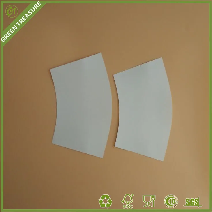 
ROUND CUP STYLE DIE-CUT PAPER FANS SINGLE SIDE PE COATED CUSTOM LOGO AND SIZE PAPER FAN FOR POPCORN AND FRIED CHICKEN BULKET 