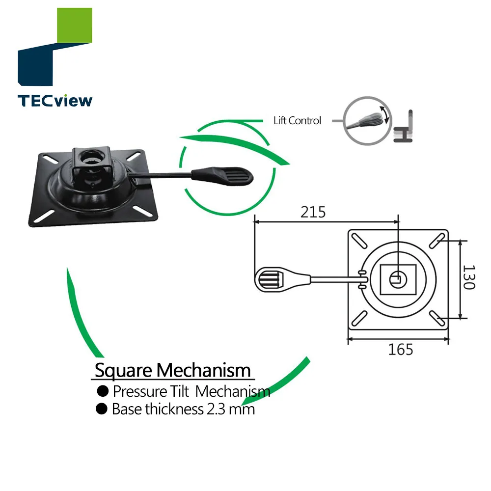  Высококачественный многофункциональный квадратный механизм для офисного стула