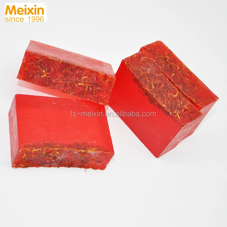 Luxury saffron natural handmade soap, beauty soap factory