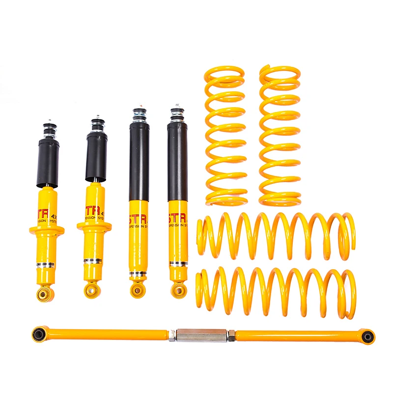 STR none adjustable 4x4 lift kit twin tube shock absorber off road suspension kits  for land cruiser 95