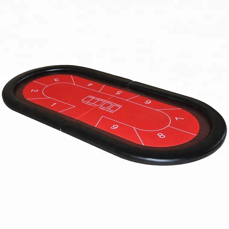 Складной стол для игры в покер топ с искусственная кожа покрыта бампер объемного и беговой дорожки