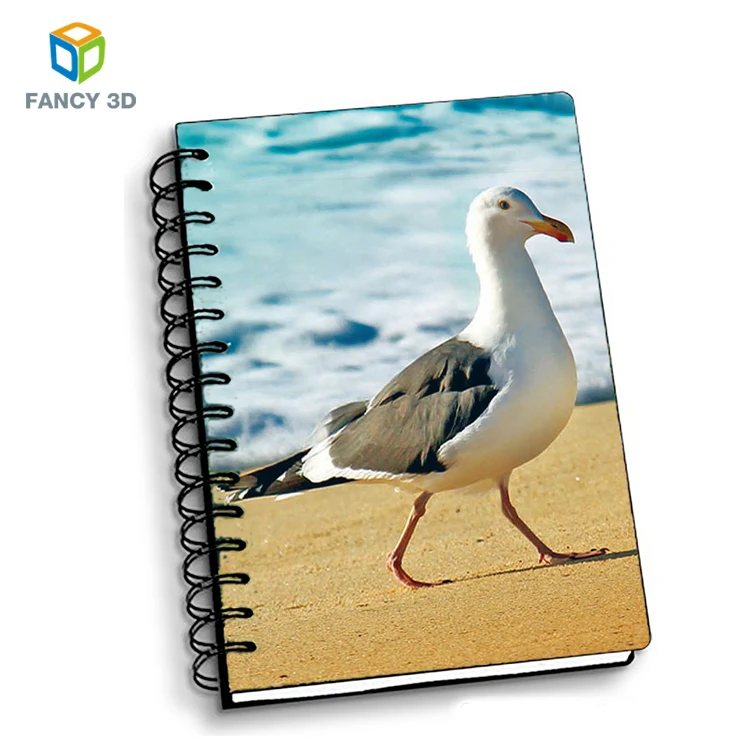 New Products Design Your Own Logo 3D Floral Paper Fabric Cover Notebook For Prize