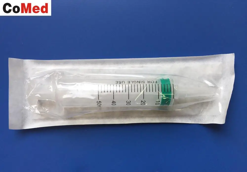 CE approved manufacture feeding syringe 50ml with catheter tip