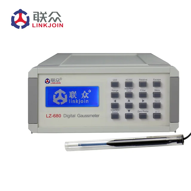 Linkjoin LZ-680 стационарный гауссовый счетчик цифровой гауссовый счетчик Тесла метр с CE сертификации