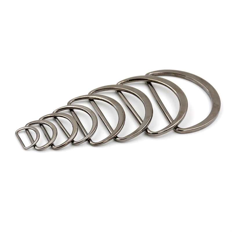 
Interlocking zinc alloy metal D shaped belt metal buckle 