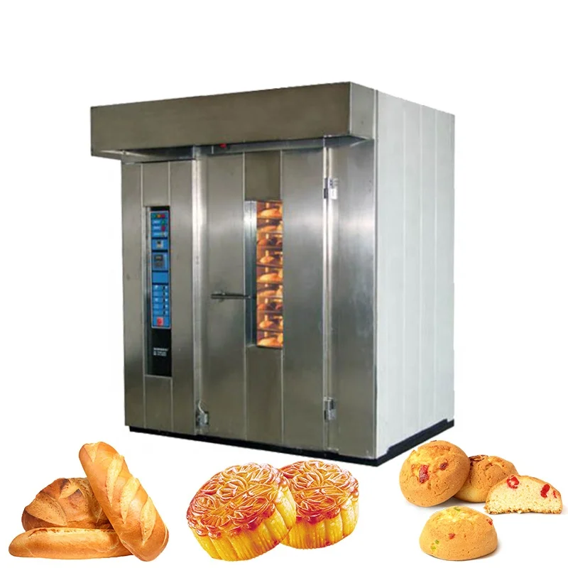 Commercial cookie biscuit bread hot air rotary baking oven