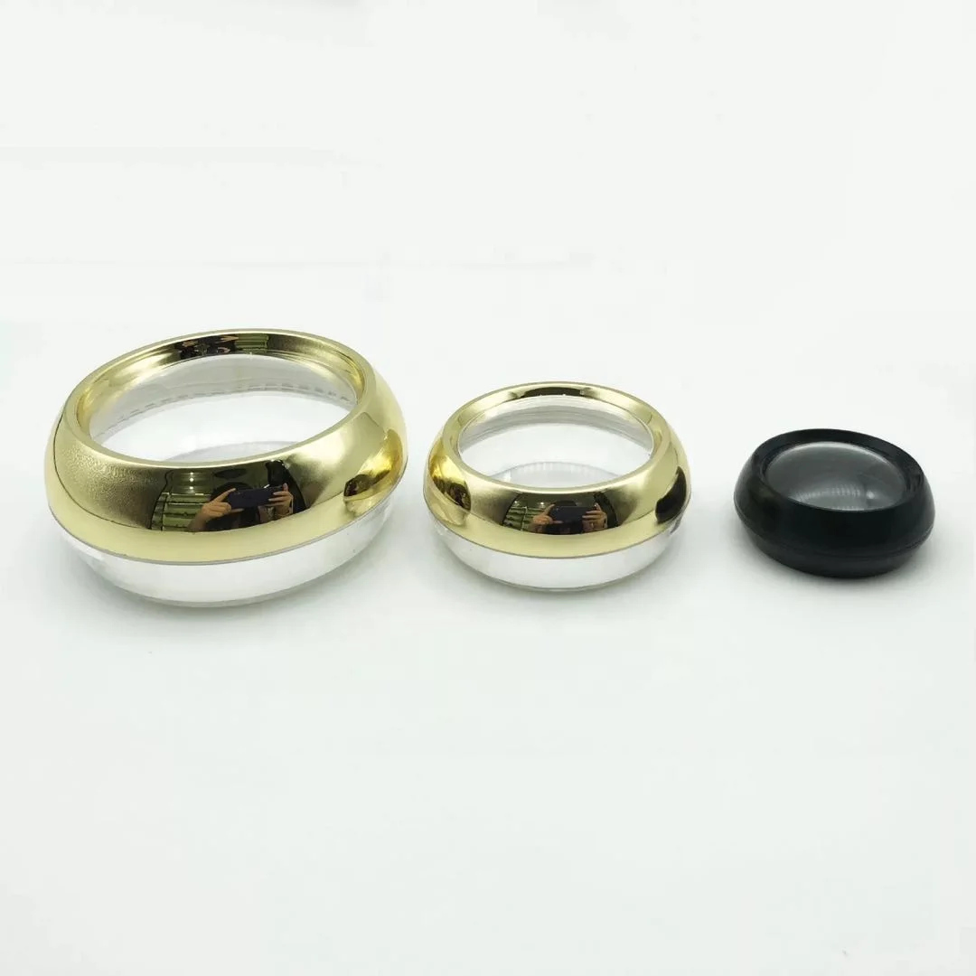 10g 20g 30g 50g round open window plastic gold pill case Medicine pill box