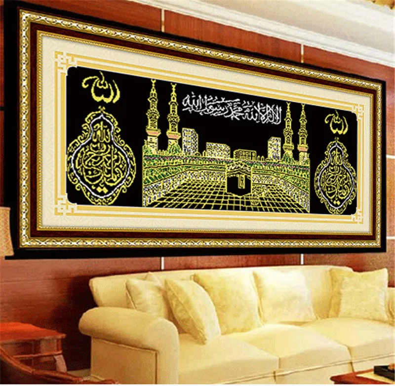 Islam style house picture islamic decorations for home 5D DIY diamond painting
