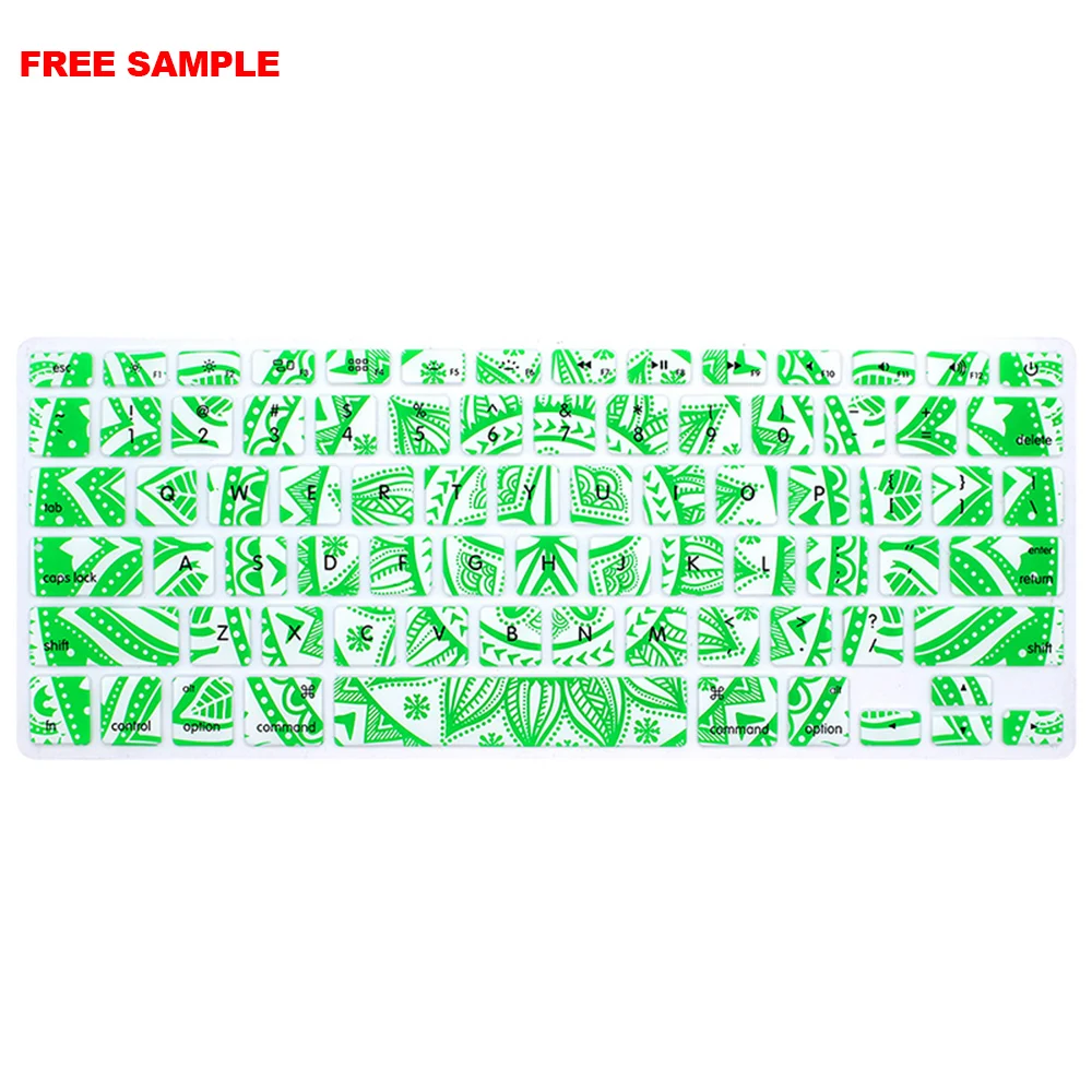 
Free Sample Dust-proof Customized Multi Silicone Keyboard Cover laptop skin for Macbook Pro 13 inch keyboard protective film 