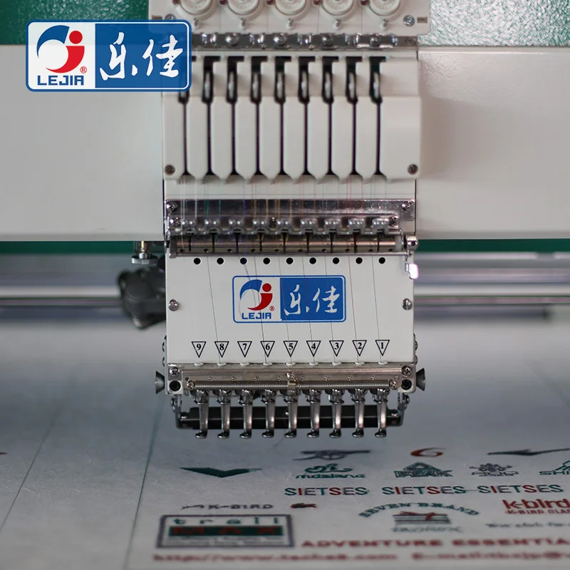 Tajima 9 needles 6 head embroidery machine single head