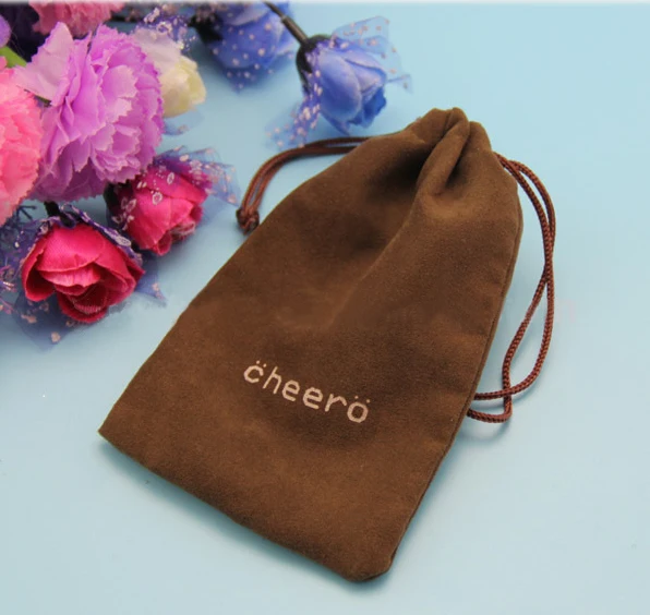 Direct Manufacturer high quality suede jewelry pouch/velvet jewelry bag