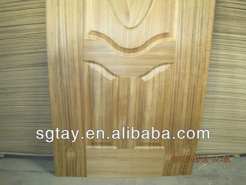 
NaturalTeakWood Veneer HDF Door Skin 