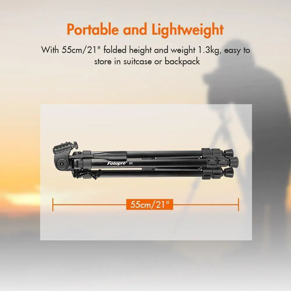 Fotopro X2 aluminum standard tripod for camera