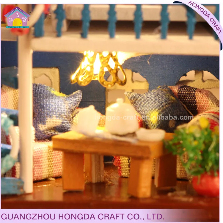 Hongda Handmade Glass Ball Diy Dollhouse Home Decor Accessories Model Miniature House Pendant