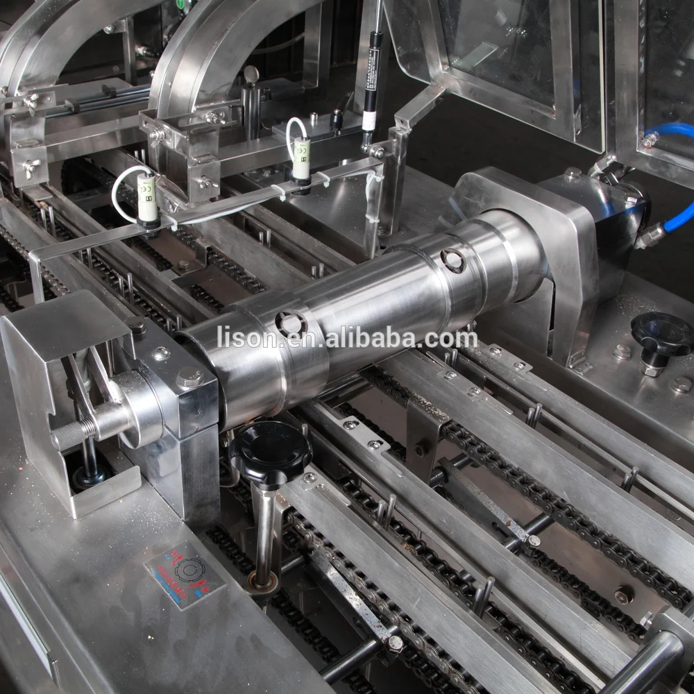 Automatic cream biscuit sandwiching machine with on-edge packaging machine