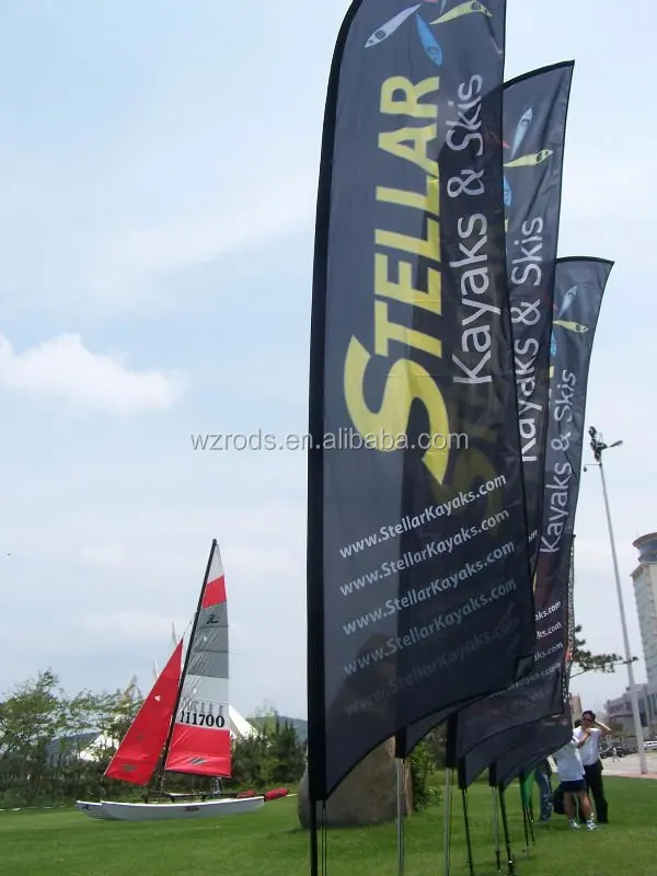 
High Quality Luxury Outdoor Use Windcheater Swooper Feather Flag Banner 