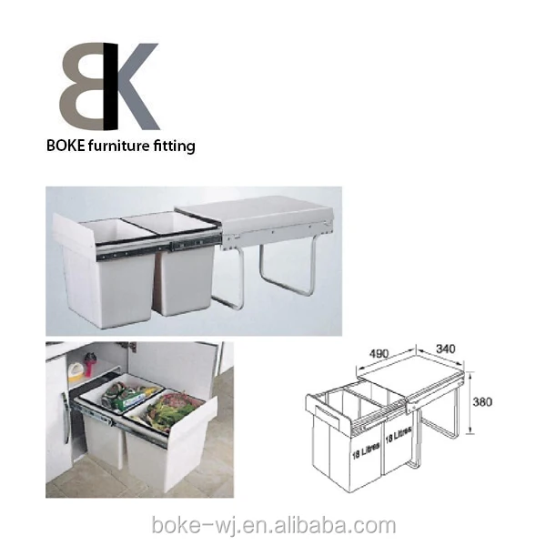 Top Sales Injection Molding Good Quality Plastic Trash Can For Kitchen