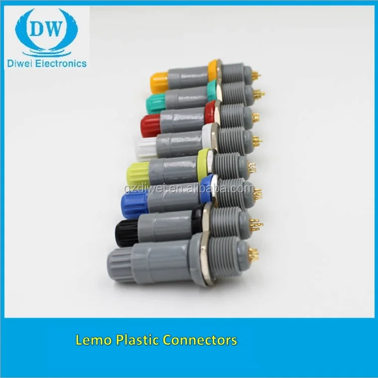 Circular plastic push pull 1P coil series medical equipment 10-pin connector