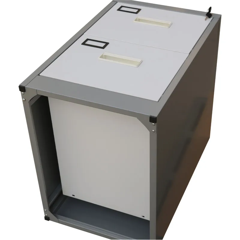 Central Lock Anti-tilt Godrej 2 Drawer Steel File Cabinet 2 Tier Vertical Stainless Steel Drawer Cabinet