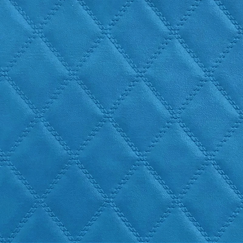 Wholesale stock lot Embroidery  Vinyl Upholstery Faux sponge leather for Car Seat Mat