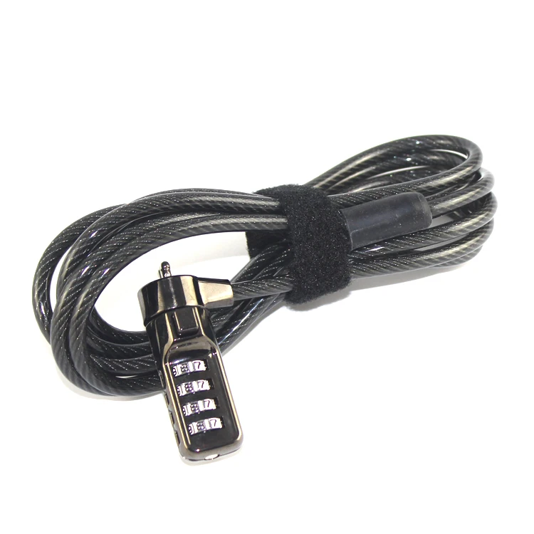 Anti-thief Code Lock Laptop Computer Black Electroplating Laptop Combination Lock Security Cable Notebook Security Cable