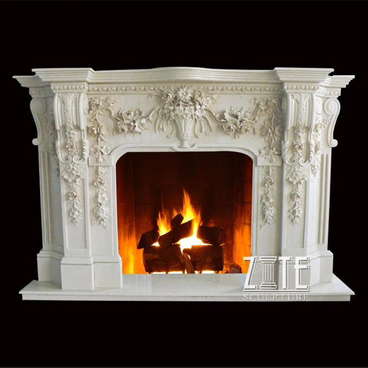 High Workmanship Popular marble fireplace mantal