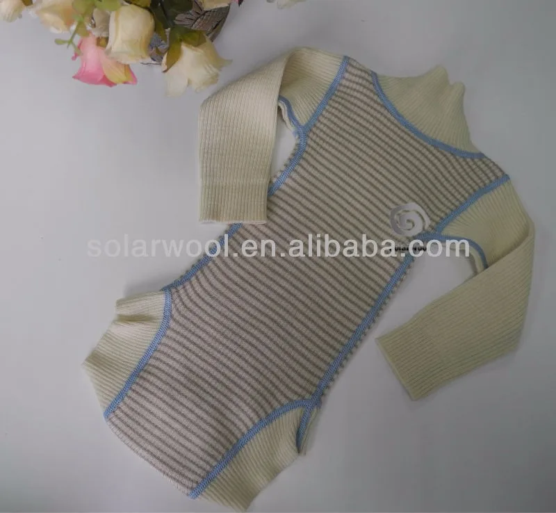 Merino Wool Striped Kid Jumpsuit Baby Jumpsuits